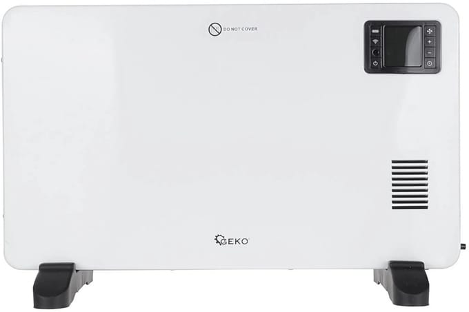 GEKO Convector kachel - 2300W - Wi-Fi - Turbo functie - LCD display - Zwart