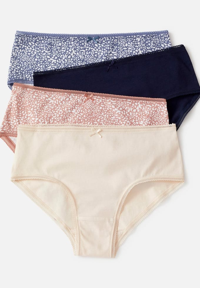 Damart - Set van 4 midi-slips - Dames - Blauw - S