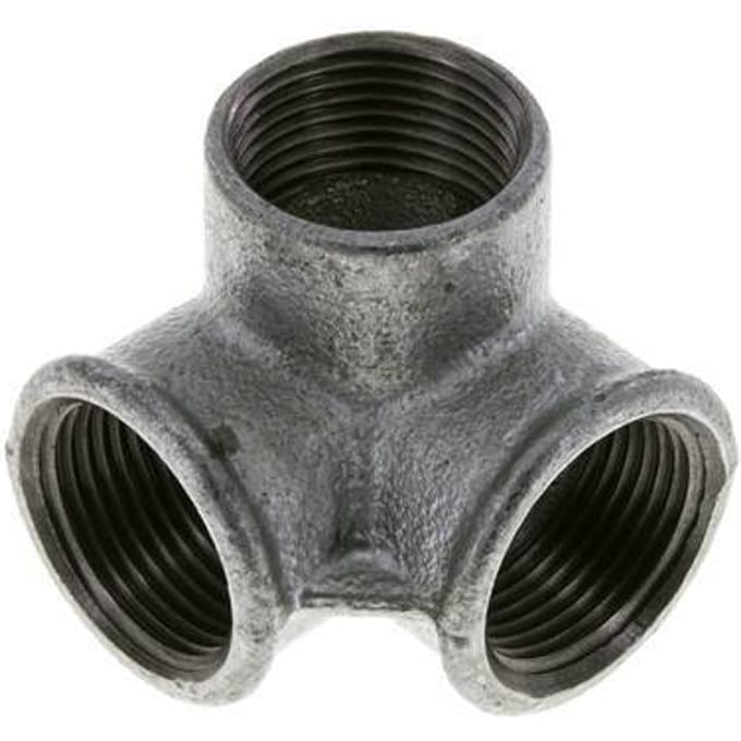Verdeler 1'' Binnendraad smeedbaar gietijzer 25bar (351.25psi)