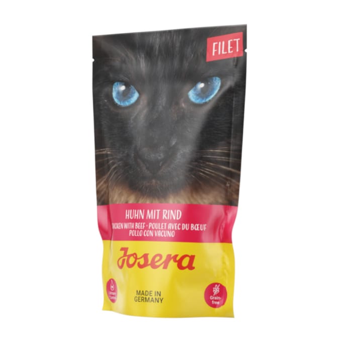 16x70g Kip met Rund Josera Filet Kattenvoer nat