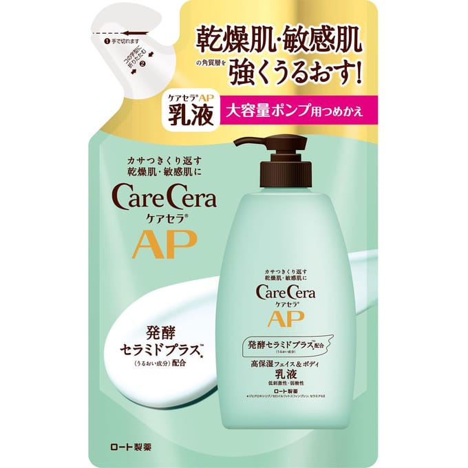 Rohto Mentholatum - Care Cera AP Face & Body Milk 370ml Refill