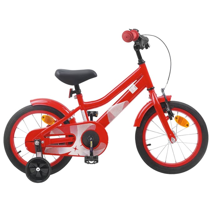 vidaXL - Kinderfiets - 12 - Inch - voor - 2-4 - jaar - oud - Rood
