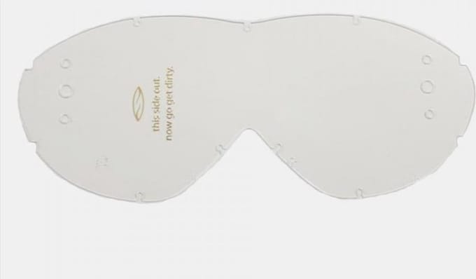 enkel transparant scherm voor cross smith sonic motor quad goggle nieuw