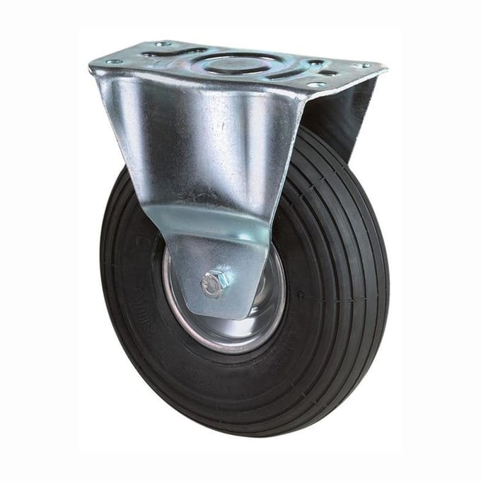 Bokwielen Bokwiel met opschroefbare plaat Pneumatisch rubberwiel ...