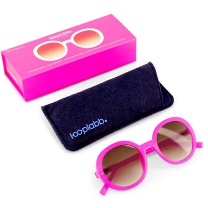 Looplabb zonnebril sterkte +2,50 model jane neon roze