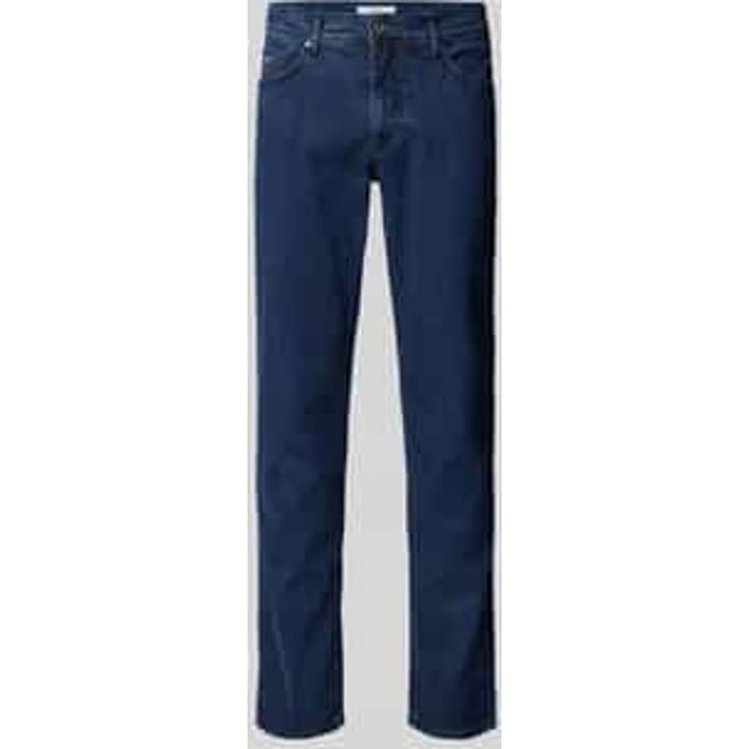 Brax Heren Jeans  Style CADIZ DARK BLUE, denim blauw regular, maat 36/34