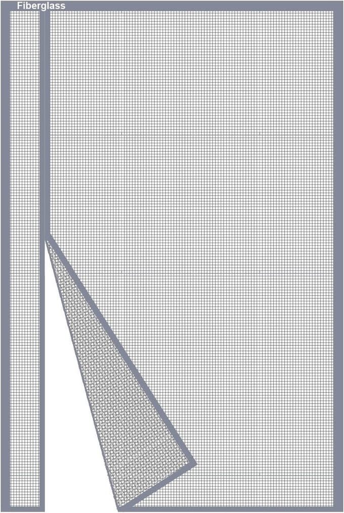 Horren Deur 85x200cm met Magnetische Sluiting - Automatisch Sluitend Muggenhor voor Balkon en Terrasdeur