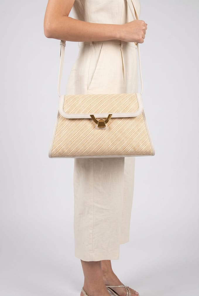 Coccinelle dew Bicolor Str Multi Blanco/blan Taglia: OS | Borse a mano Outlet | Donna