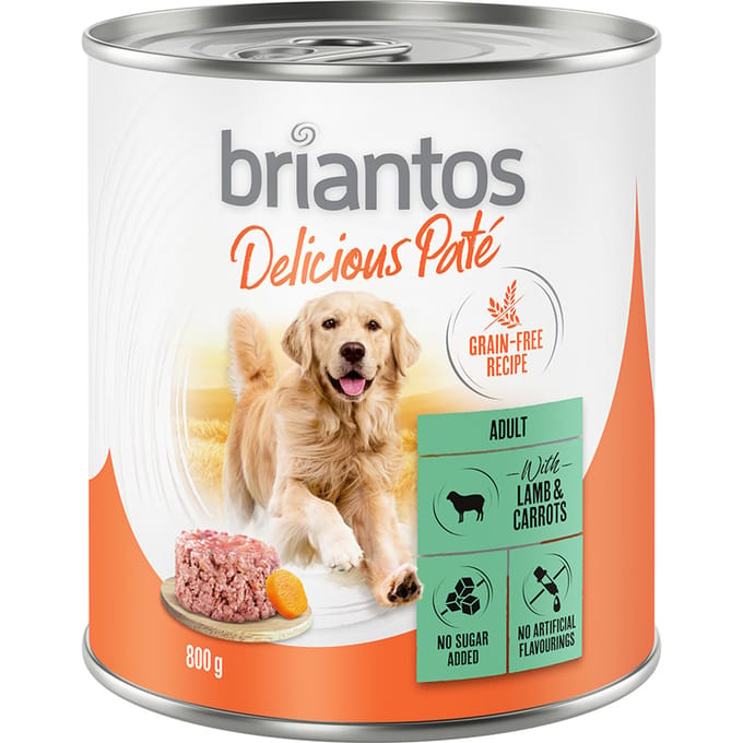 Briantos Delicious Paté 6 x 800 g Lam en wortel
