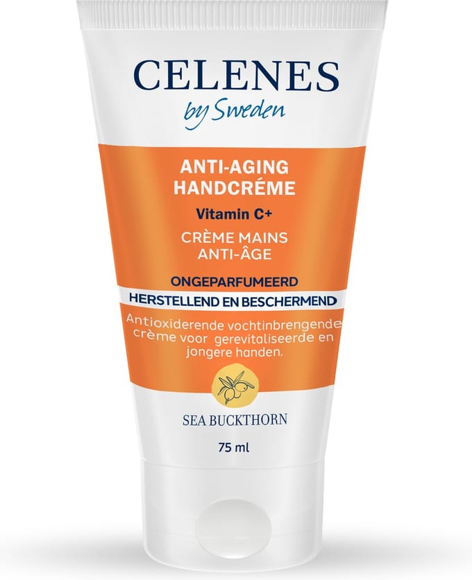 Celenes by Sweden Sea Buckthorn Anti-Aging Handcrème - 75ml - Vitamine C+