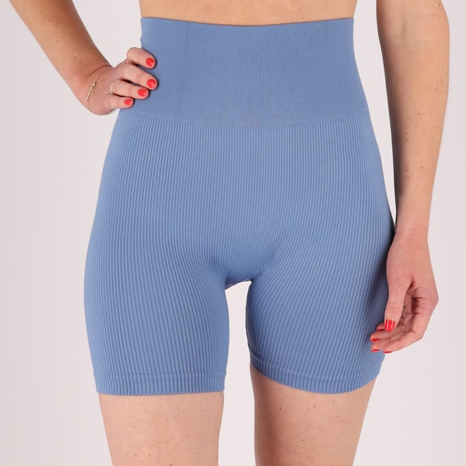 Morethansocks - Korte legging dames - Ribbed - Short - korte legging dames - biker short dames - biker short dames naadloos