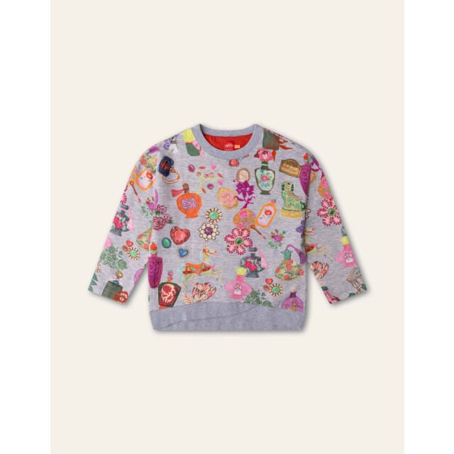 Oilily Heureux Sweater- maat152/12yr Forged Iron