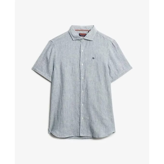 Superdry - Linnen SD Vacation overhemd met borduursel - Heren - Shirts