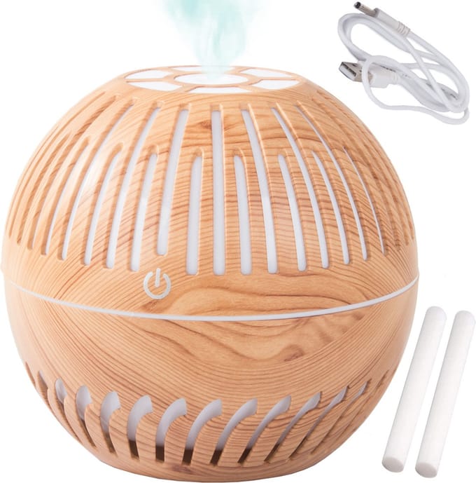 Luchtbevochtiger Geurverspreider Aromatherapie / Aroma Diffuser - Led Nachtlamp