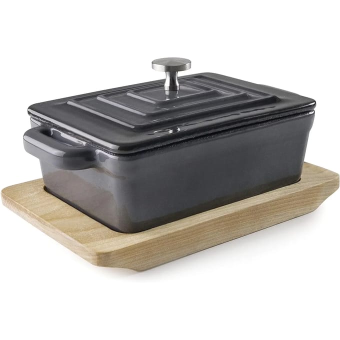 Braadpan met deksel Lacor Magma 13x9 cm