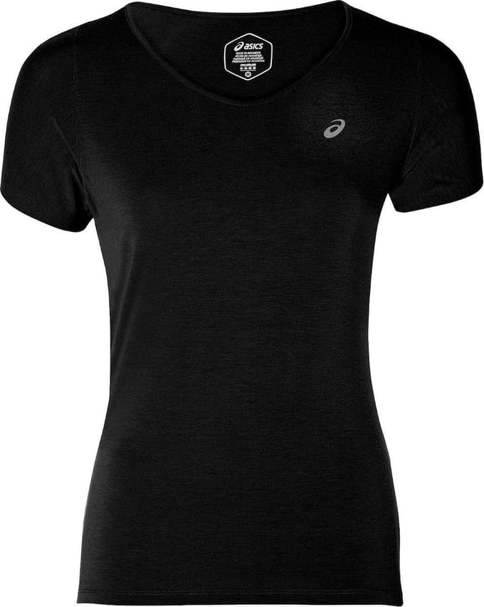 Asics V-Neck Ss Top 2 Sportwear Dames - Black