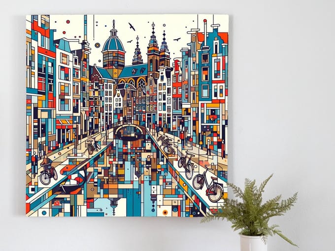 Kunstprint | Wanddecoratie | Dibond | 100 × 100 cm