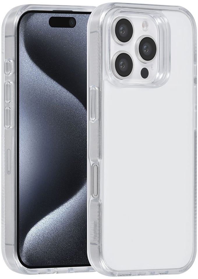 TUNIQ telefoonhoesje voor Apple iPhone 16 Pro - Siliconen backcover - Wit