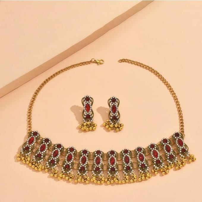 Ensemble de bijoux pour femmes, boucles d'oreilles, collier ... blanc