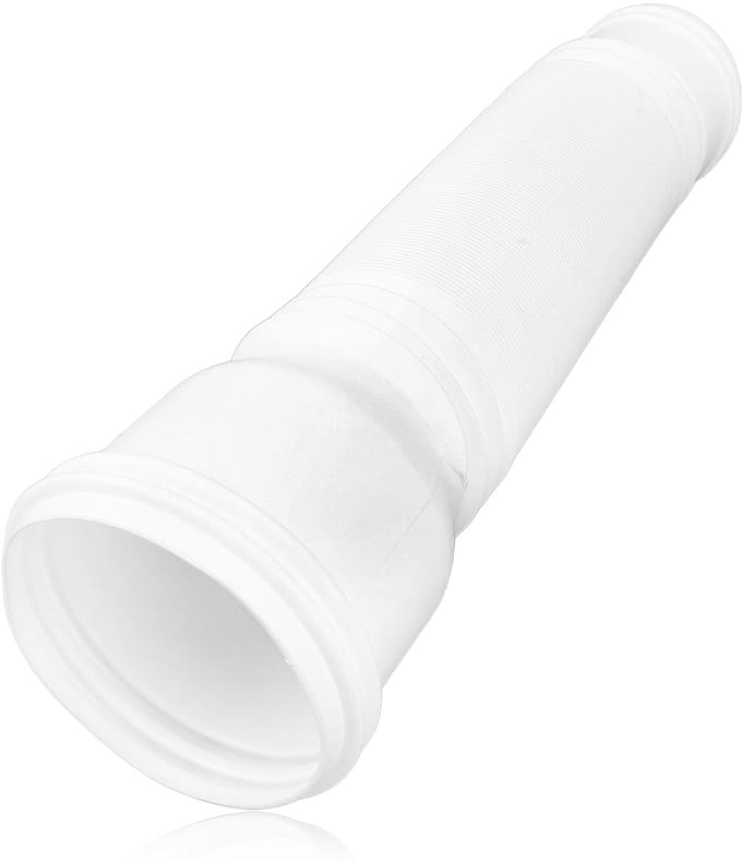 Flexibele regengoot-verlengingen, uitschuifbaar van 60 tot 175 cm, downspout extender, downspout afvoerverlengbuis voor regenwaterafvoer (wit)