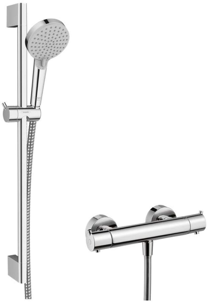 Hansgrohe Vernis Blend - Douche set met thermostaat, 2 stralen, EcoSmart, chroom 26960000