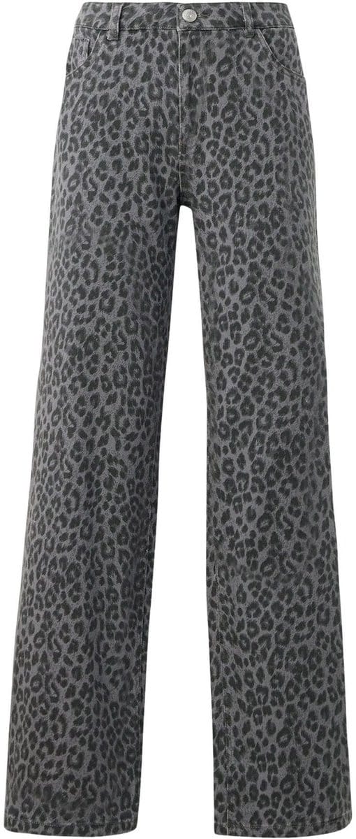 Only Cobain Mie Reg Wide Animal Broek Dames - Maat 30/34