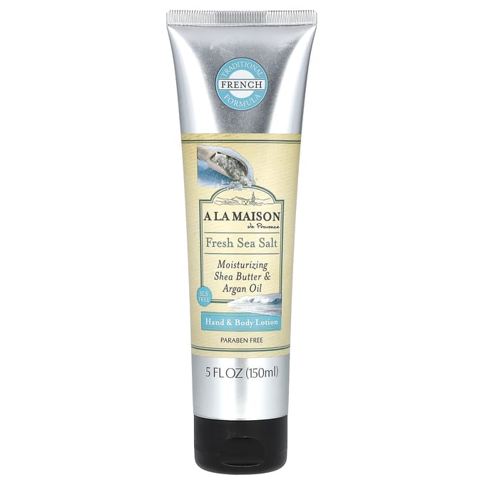 A La Maison de Provence, Lotion pour les mains et le corps, Sel marin frais, 5 fl oz (150 ml) beige