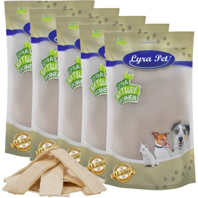 5 kg Lyra Pet® kauwchips van buffelhuid
