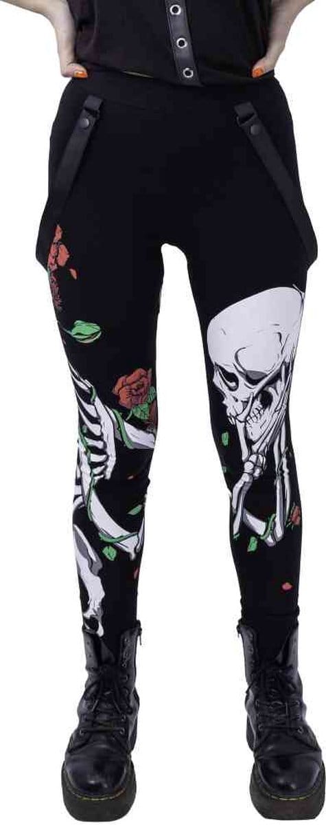 Vixxsin - GARDEN SKULL Legging - S - Zwart