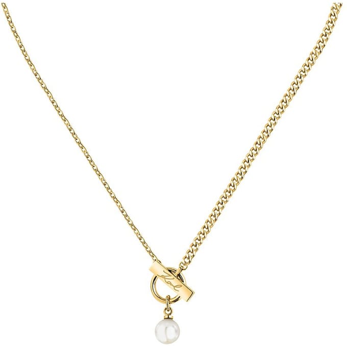 Karl Lagerfeld - KLAYR12 - Ketting - Dames - PEARL - 40+5 cm