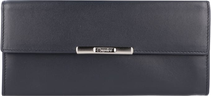 Esquire Helena Portemonnee Leer 18 cm - Dames - Horizontaal - blau