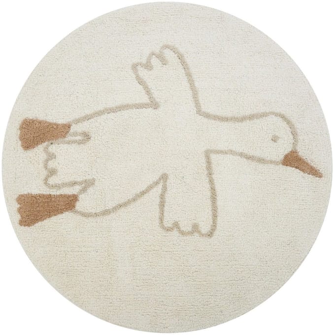 Puck Goose Vloerkleed - 90 cm - Creme