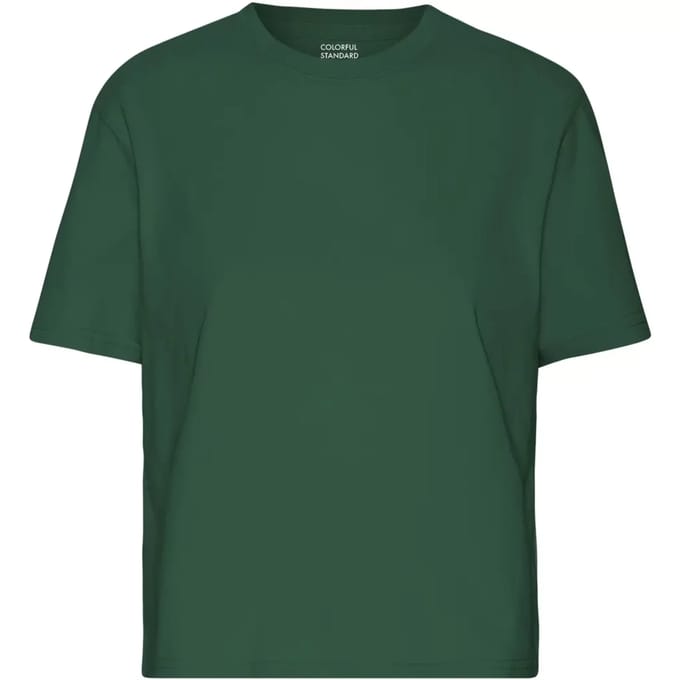 Dames-T-shirt Colorful Standard Organic Boxy emerald green