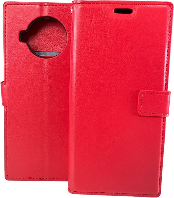 Portemonnee Book Case Hoesje Geschikt voor: Xiaomi Mi 10T Lite -  rood