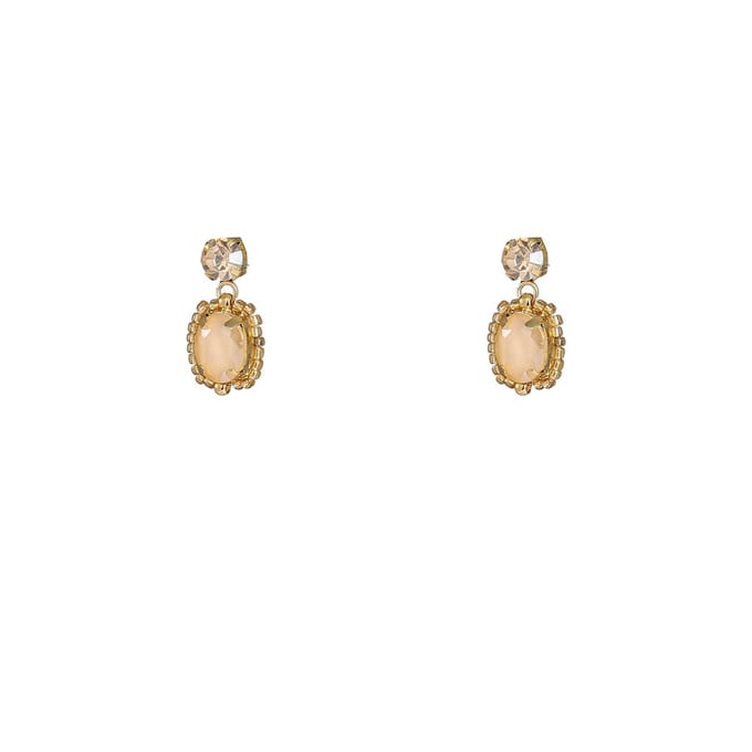 Go Dutch Label Oorknoppen Spring Stone Studs Summer Champagne