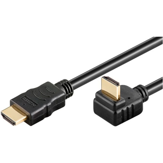 HDMI kabel - 90° haaks naar beneden - versie 1.4 (4K 30Hz) - 5 meter