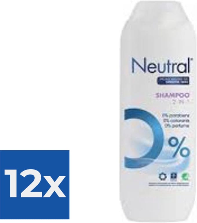 Neutral Shampoo 2 in 1 - 250 ml - Voordeelverpakking 12 stuks