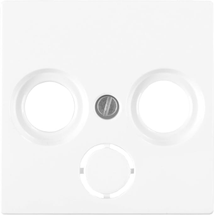 Merten System M centraalplaat - radio/tv - actief wit