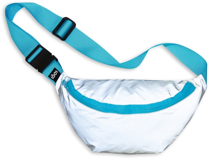 LOQI Bum Bag Large - Neon Blue reflecterend