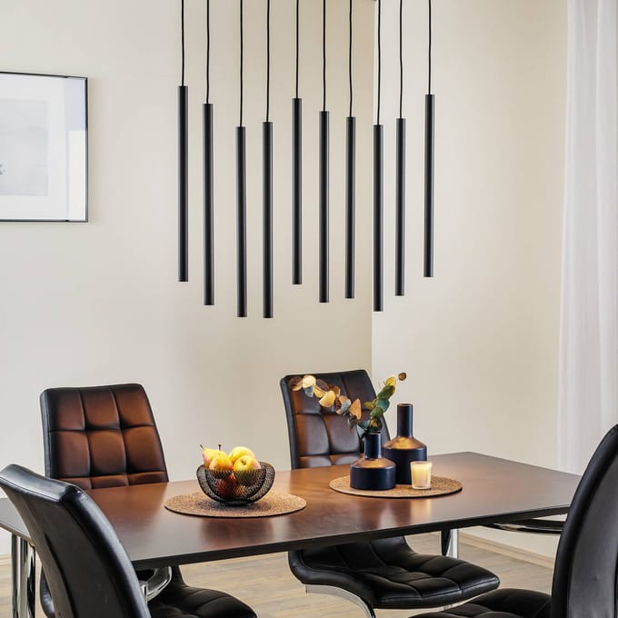 Nowodvorski - Hanglamp Laser Black 10 lichts L 78 cm B 20 cm zwart