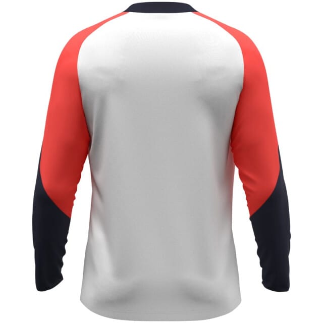 Jako Dynamic Longsleeve Kinderen - Wit / Koraal / Marine | Maat: 116