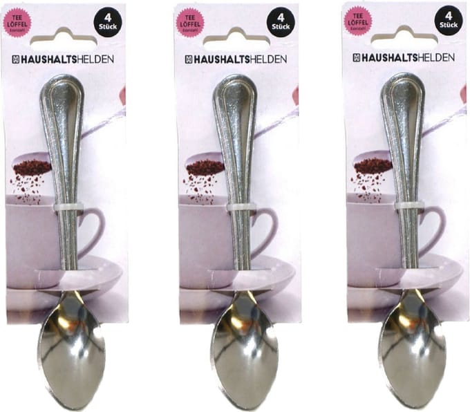 Haushaltshelden Koffielepels/theelepels - 12x - RVS - 15 cm