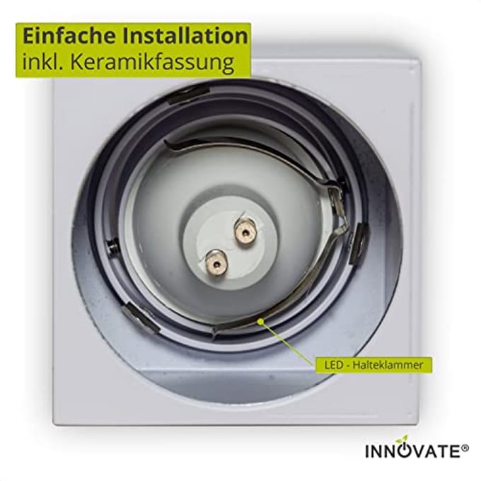 Draaibare LED opbouwspot 35° - Compacte moderne plafondlamp met GU10 fitting - IP20 - 2 stuks