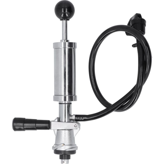 Bierfust Partypomp met Tap Slang RVS Thuisbrouwaccessoire voor Amerikaanse S Systeem Fusten gray