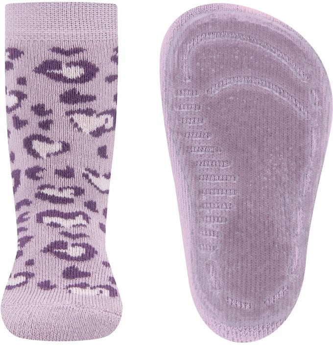 Ewers antislip sokken panter mauve