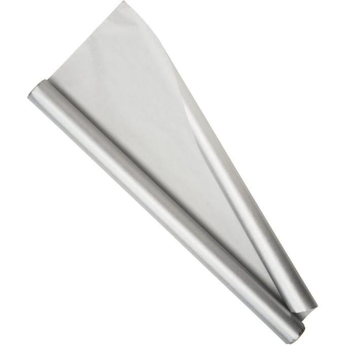 Sea Silk zijdepapier, kleurecht - Metallic-Zilver