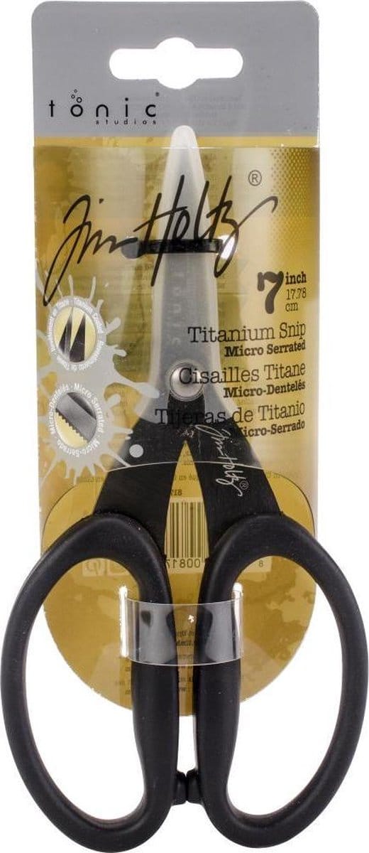 Tim Holtz Schaar - Micro getande schaar voor knutselen en scrapbooking - 17.76cm
