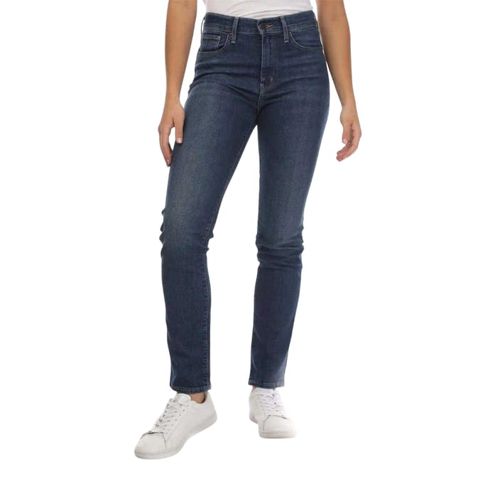 Levis Denimjeans met hoge taille en rechte pijpen voor dames (Non-stop)