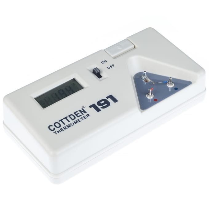 Rosfix Temperatuurmeter Soldeerpunt 191 - Thermokoppel Type K - 0–600°C, LCD 3,5 inch