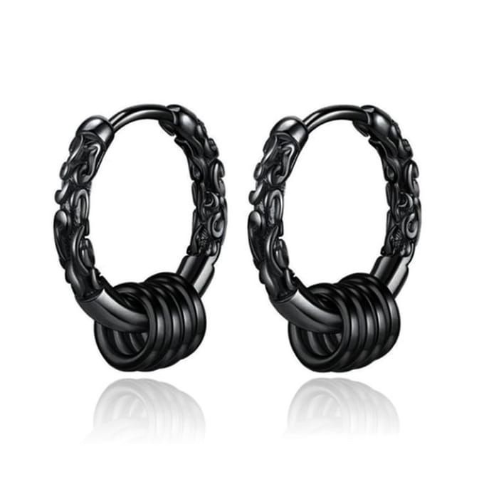 LGT JWLS Oorringen mannen - Rings Gunmetal